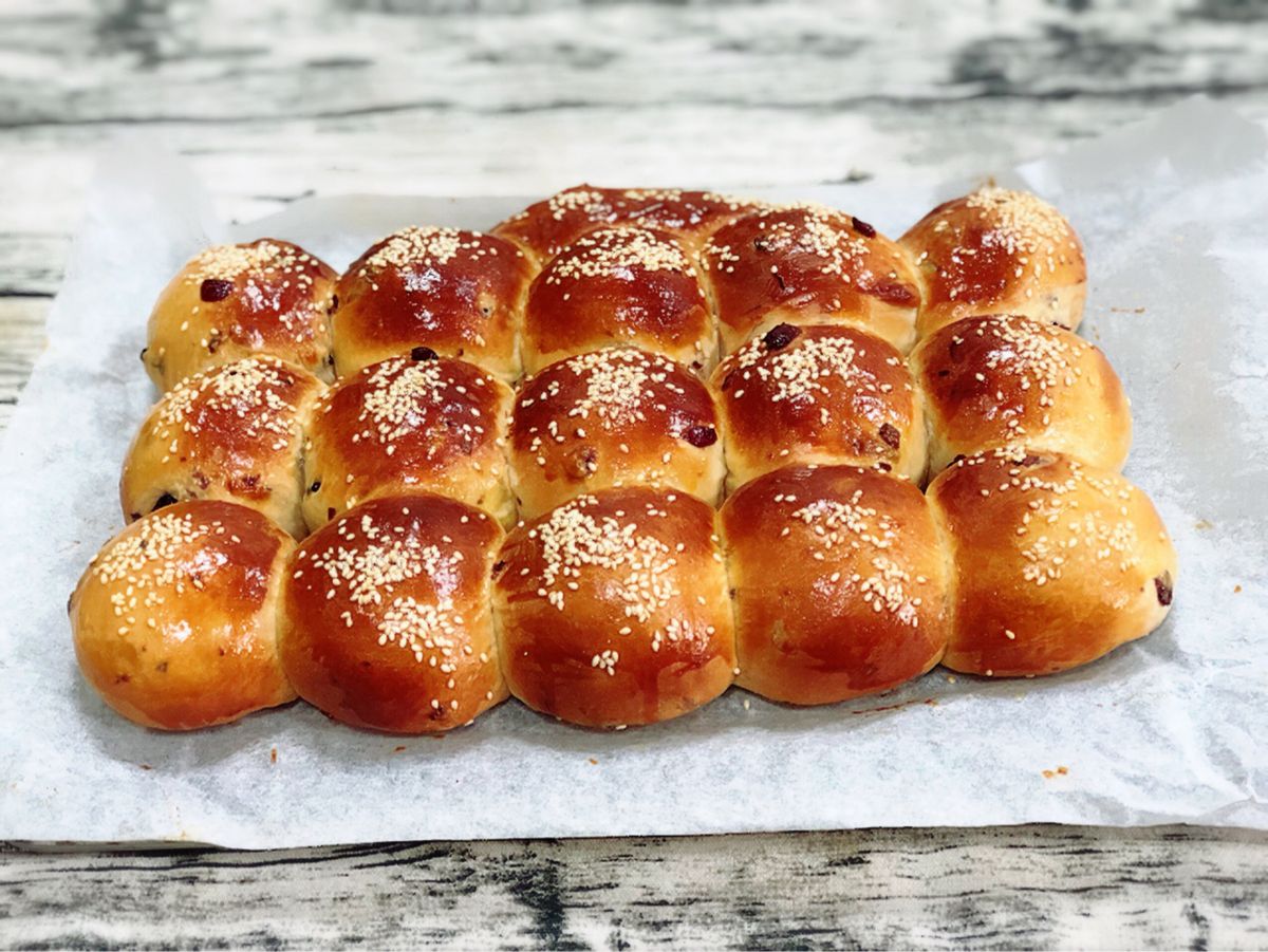 蔓越莓牛奶餐包(水波爐料理)