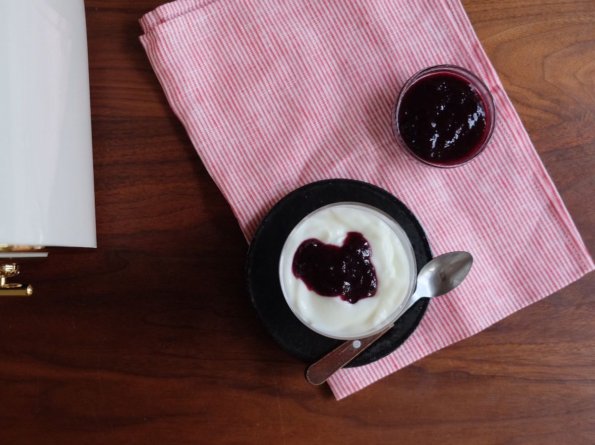 麵包機料理#1 - 藍莓醬優格