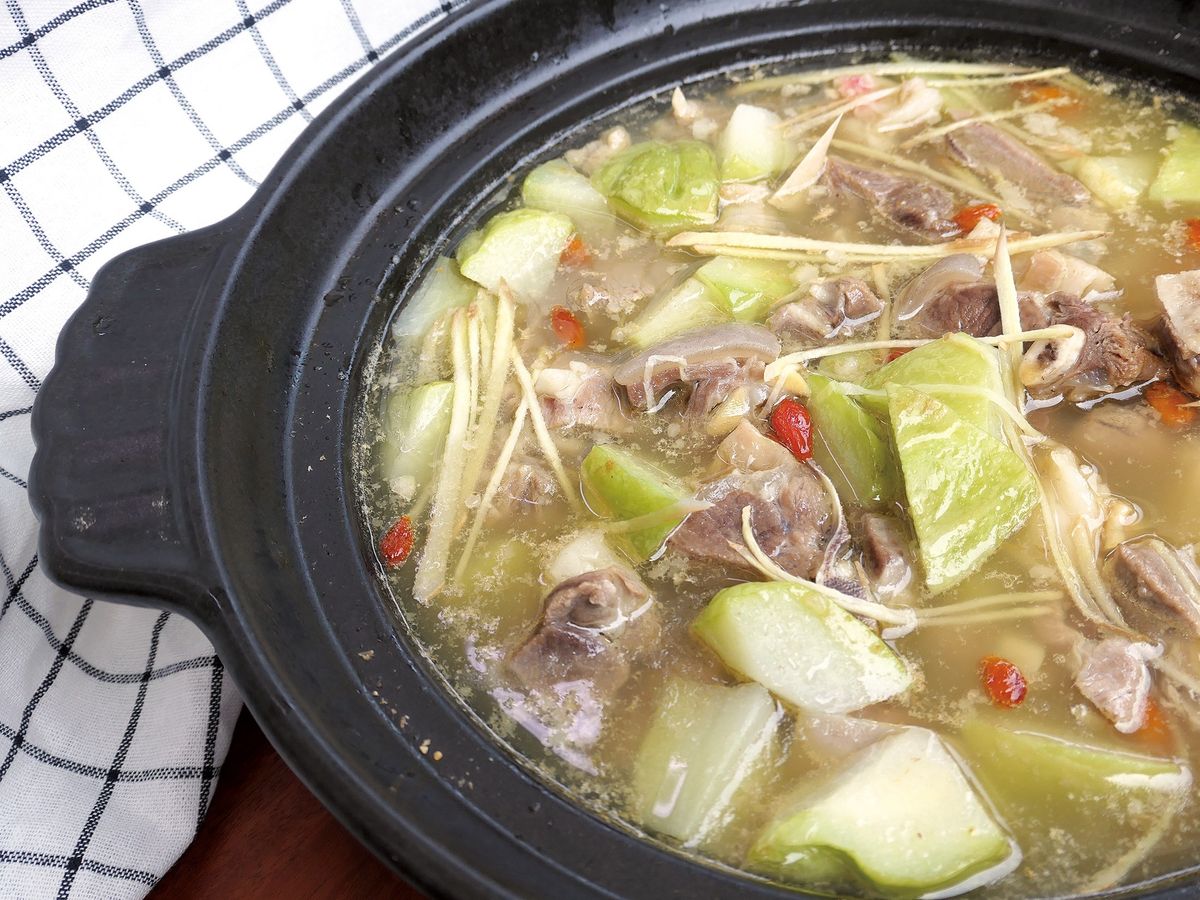 佛手瓜燉羊肉湯