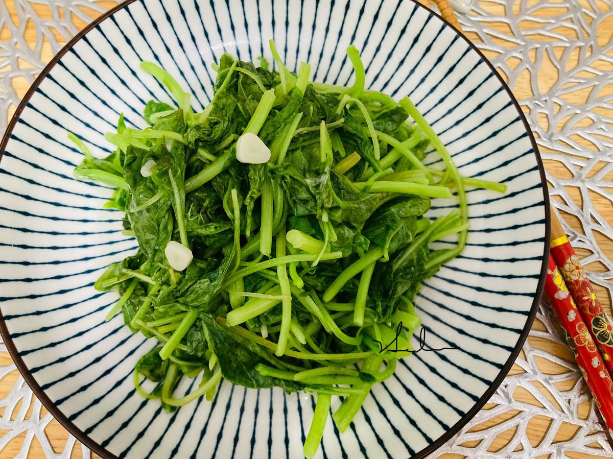 蒜炒莧菜/5分鐘