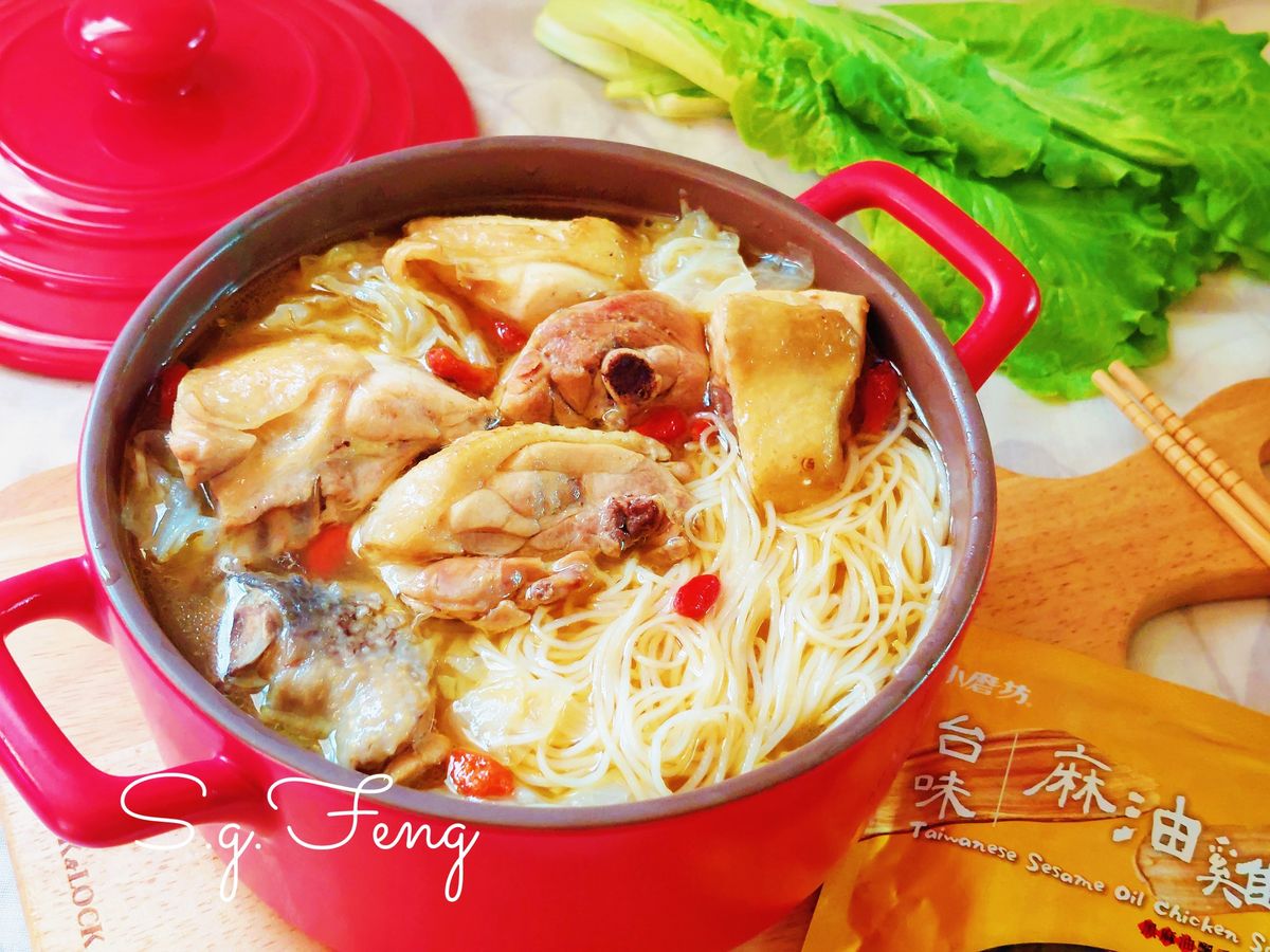麻油雞麵線鍋