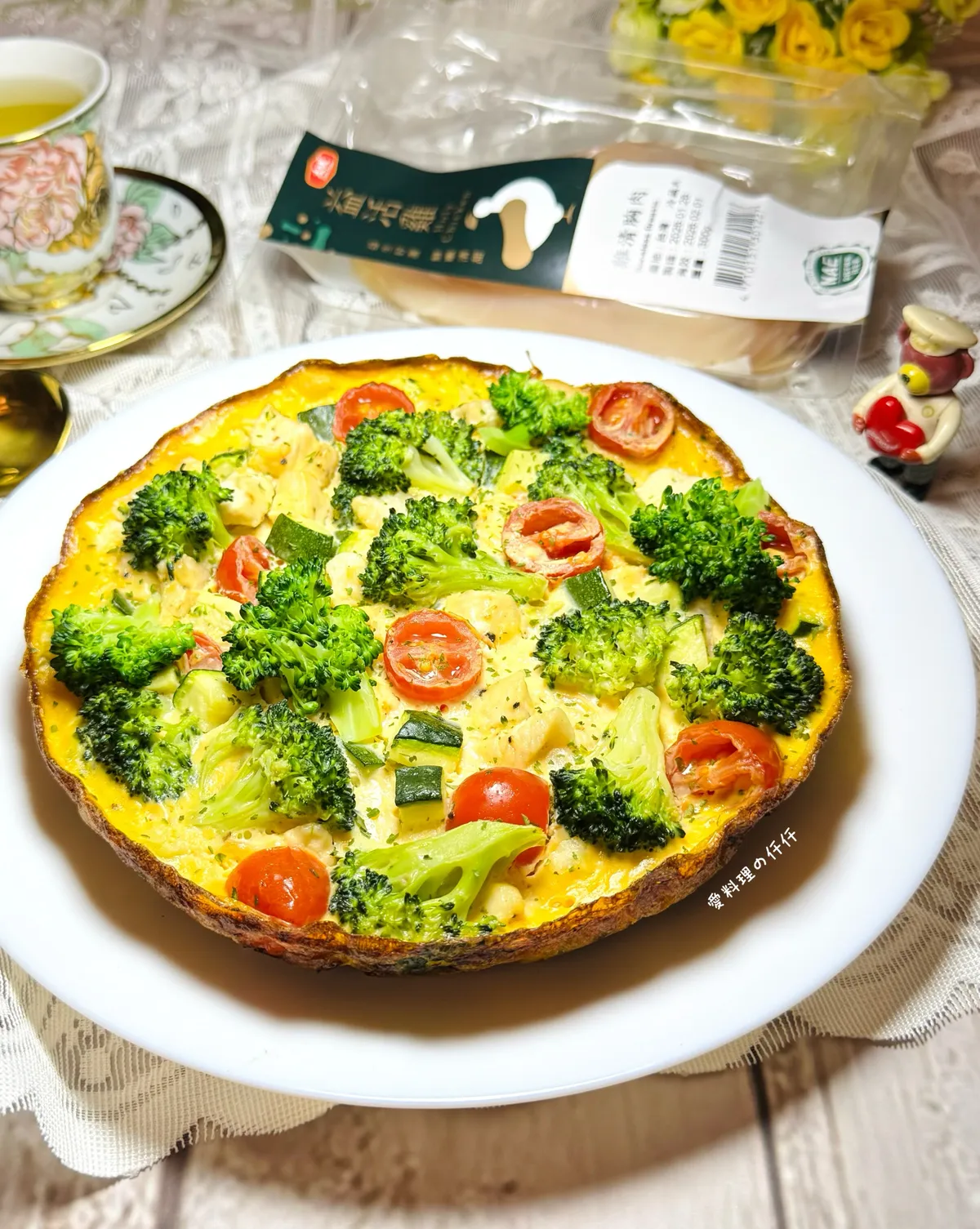 {益活雞}柔嫩雞胸櫛瓜蛋煎