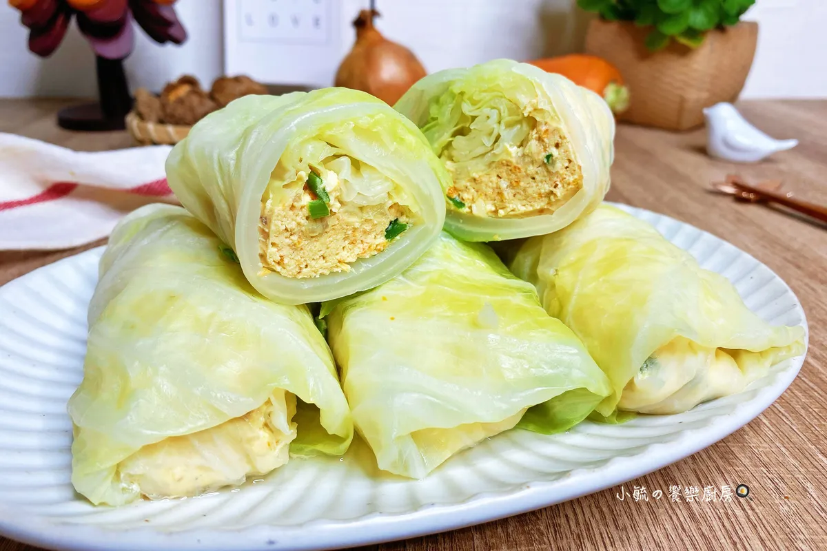 雞肉豆腐高麗菜捲