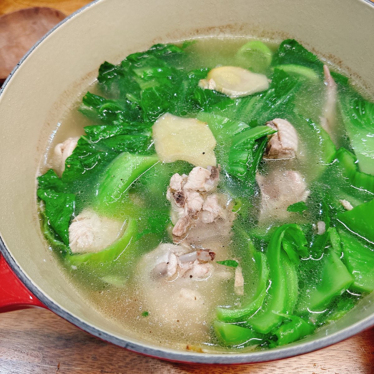 芥菜雞湯