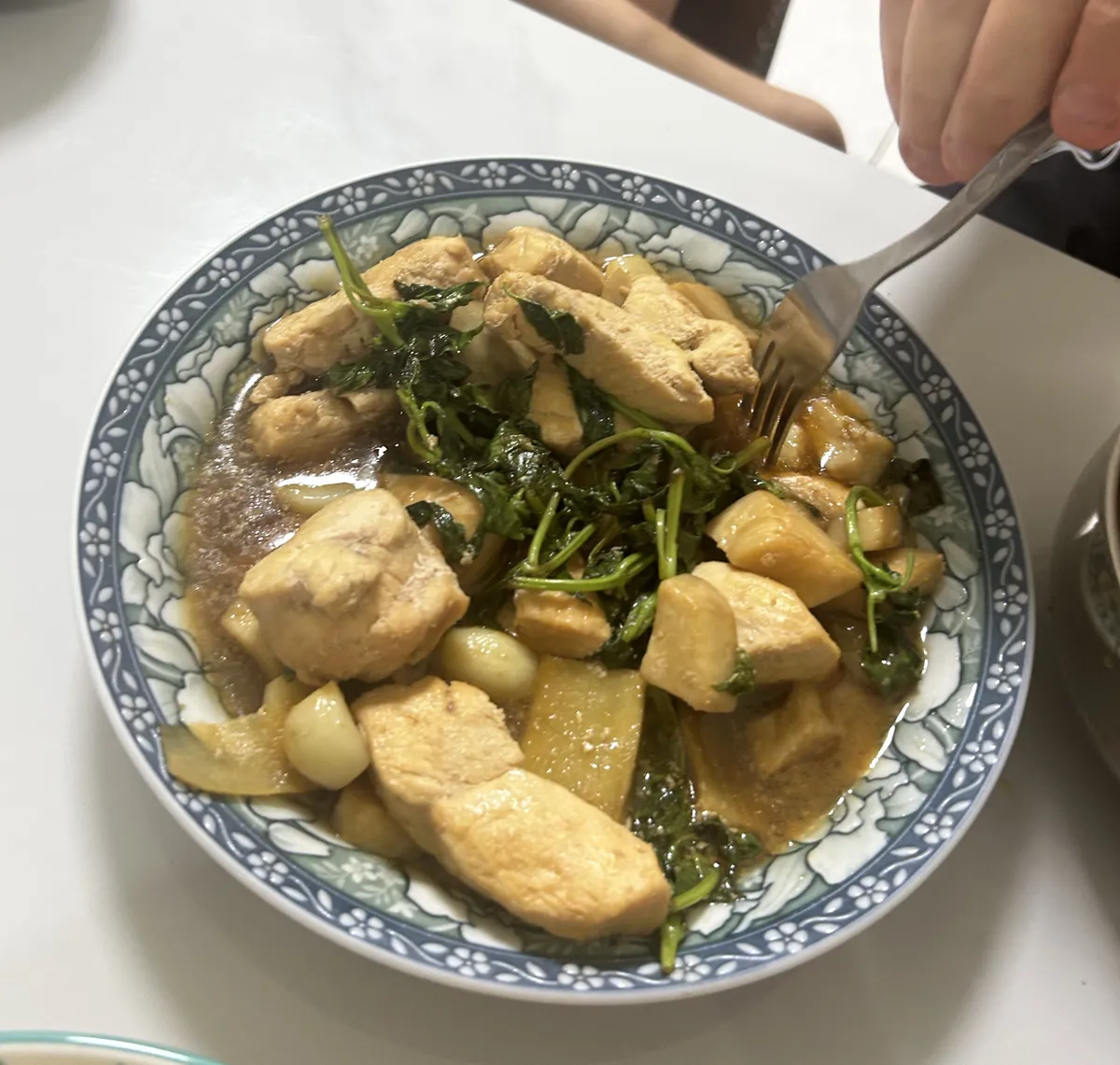 三杯杏鮑菇雞胸肉