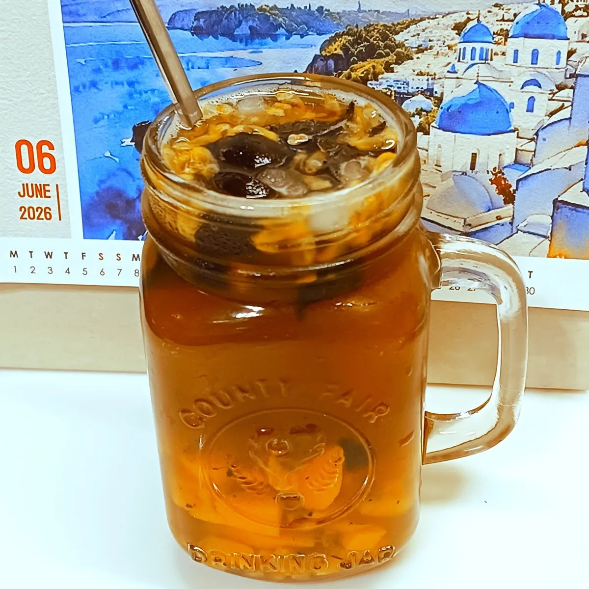 黑萊姆蜜桃冰茶
