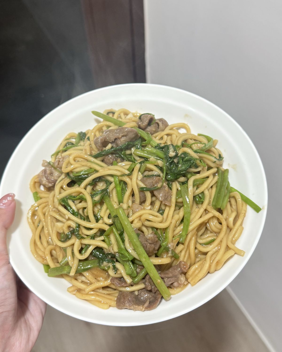 沙茶羊肉炒麵