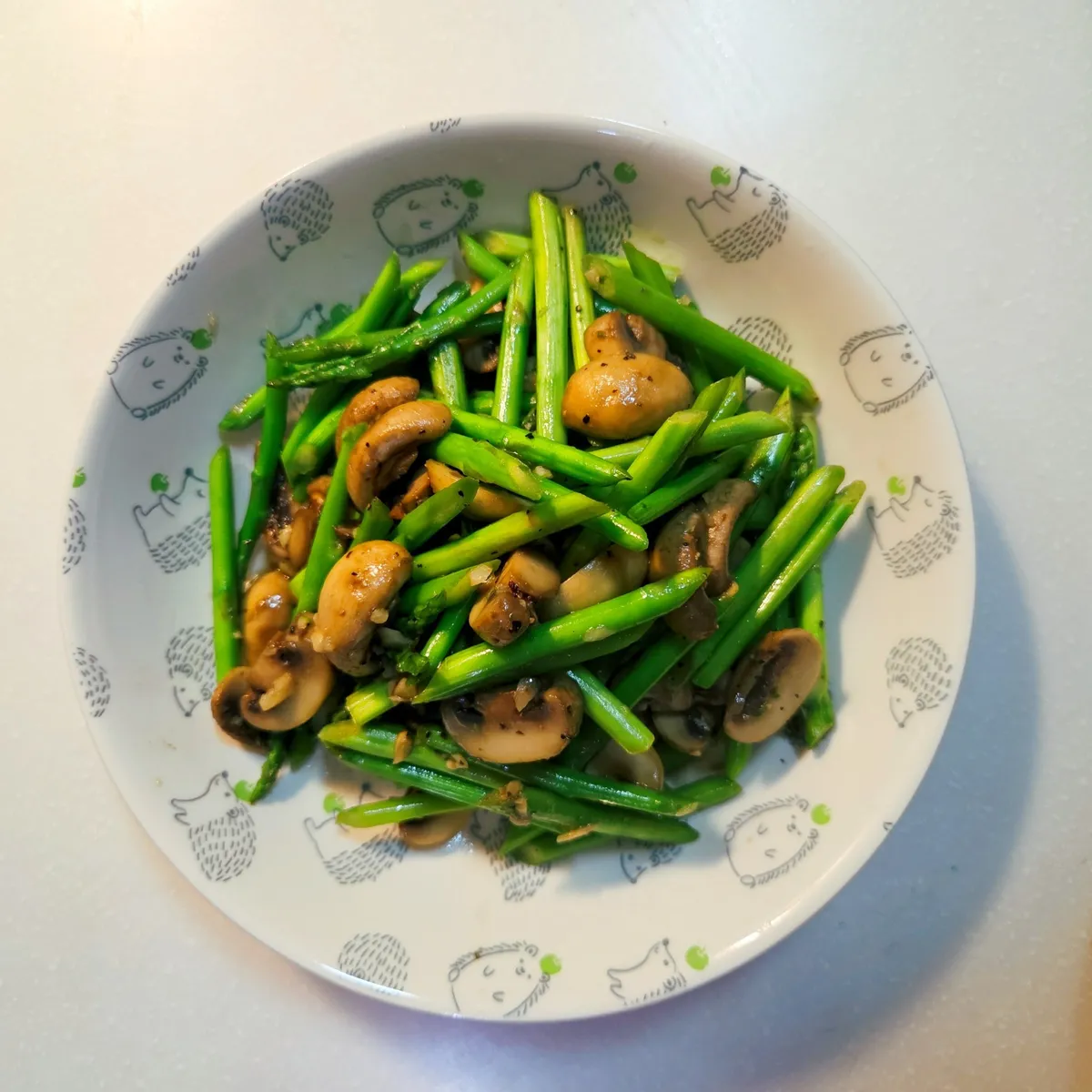 蒜香蘆筍蘑菇
