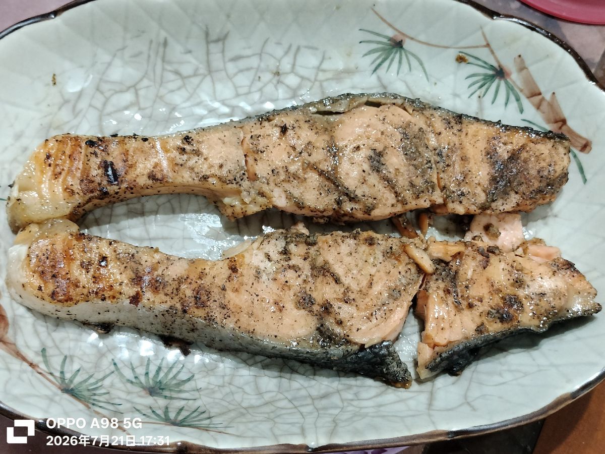 微波鮭魚 ~簡單隨手做