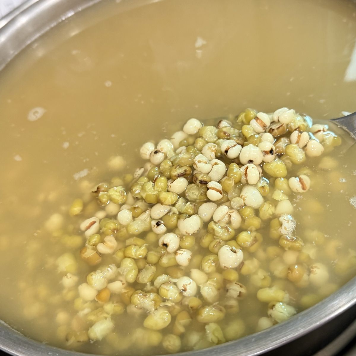 電鍋煮綠豆湯 薏仁綠豆湯