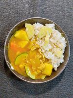 韓式咖哩♥地瓜麥飯