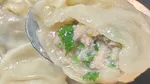 香菜豬肉類濃湯餃－3COINS微波盒實測
