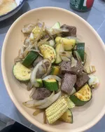 巴薩牛排炒時蔬