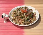 零廚藝系列：蒜香蟹肉棒杏鮑菇絲
