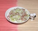 零廚藝系列：高麗菜炒火腿絲