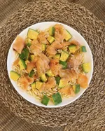 檸檬酪梨燻鮭冷麵