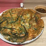 零廚藝系列：韓式鮮蝦韭菜煎餅
