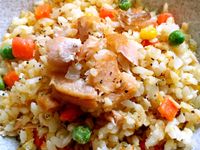 (鮭魚兩吃)鮭魚炒飯 @188懶人料理