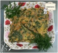 【中式料理】紅蘿蔔葉菜脯煎蛋