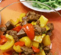 {愛美麗的輕鬆料理} ~ 彩椒骰子牛