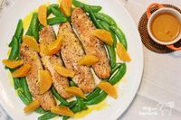 香煎鮭魚佐柑橘醬汁