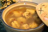 羊奶頭燉雞湯