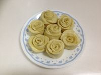 玫瑰花地瓜饅頭