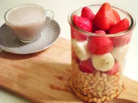 草莓香蕉豆漿飲