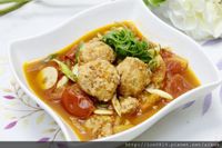 茄汁豆腐鮭魚球