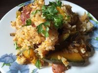 南瓜香腸鍋巴飯