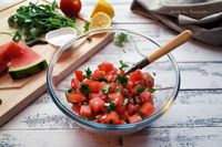 夏季西瓜番茄沙拉