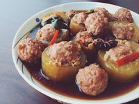 懷念媽媽的味道-紅燒黃瓜鑲肉