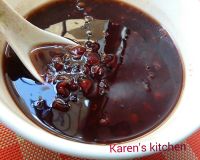 黑糯米紅豆西米露