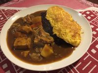 美味蔬菜豆腐咖哩飯