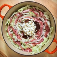 大白菜豚肉無水鍋