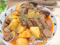 ♥我的手作料理♥ 雙色地瓜牛肉煲