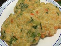 蔬菜鮭魚米煎餅❤️