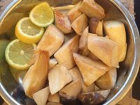 夜市裡的檸檬烤杏鮑菇