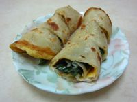 ♥我的手作料理♥ 九層塔蛋餅