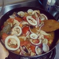 蕃茄海鮮雞肉pasta