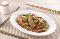 蔥爆霜降肉(家香豬)