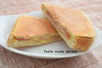 芝心火腿厚壓餅[吐司邊利用]