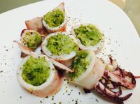 西班牙墨魚鑲花椰菜起司泥