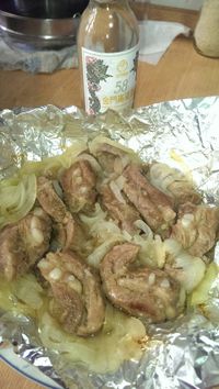 金酒燉洋蔥肋排_58度金門高粱酒