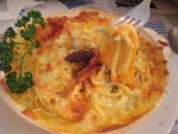 焗烤火腿義大利麵