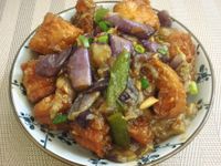 魚香茄子燴油條