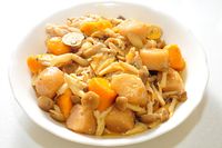 咖哩芋圓鮮菇肉片