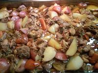 葷菜-西洋紅燒雞塊