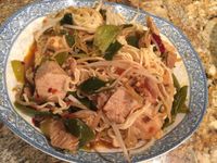 回鍋雞丁炒泡麵