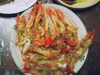 平底鍋烤鮮蝦 簡單做